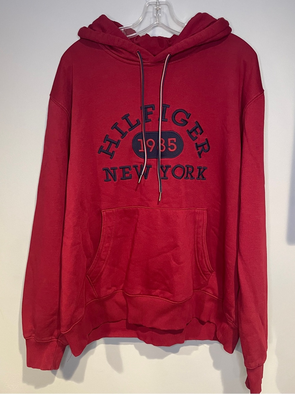 Rare Tommy Hilfiger Men's Pullover Hoodie Cotton Sweatshirt SZ XXL